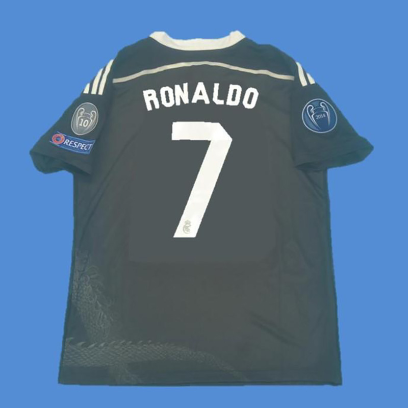 2014-2015 RMA Away Black Retro Soccer Jersey