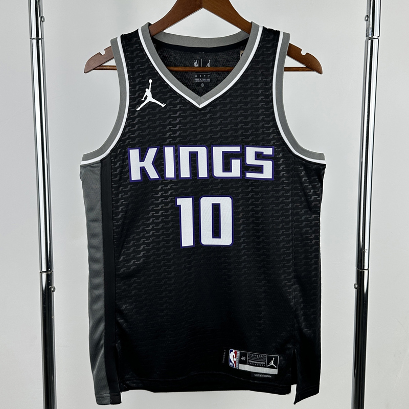 23-24 Kings DEROZAN #10 Black Top Quality Hot Pressing NBA Jersey