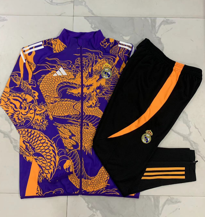 2425 Long Pull RMA purple (Inkjet Dragon) Training Tracksuit