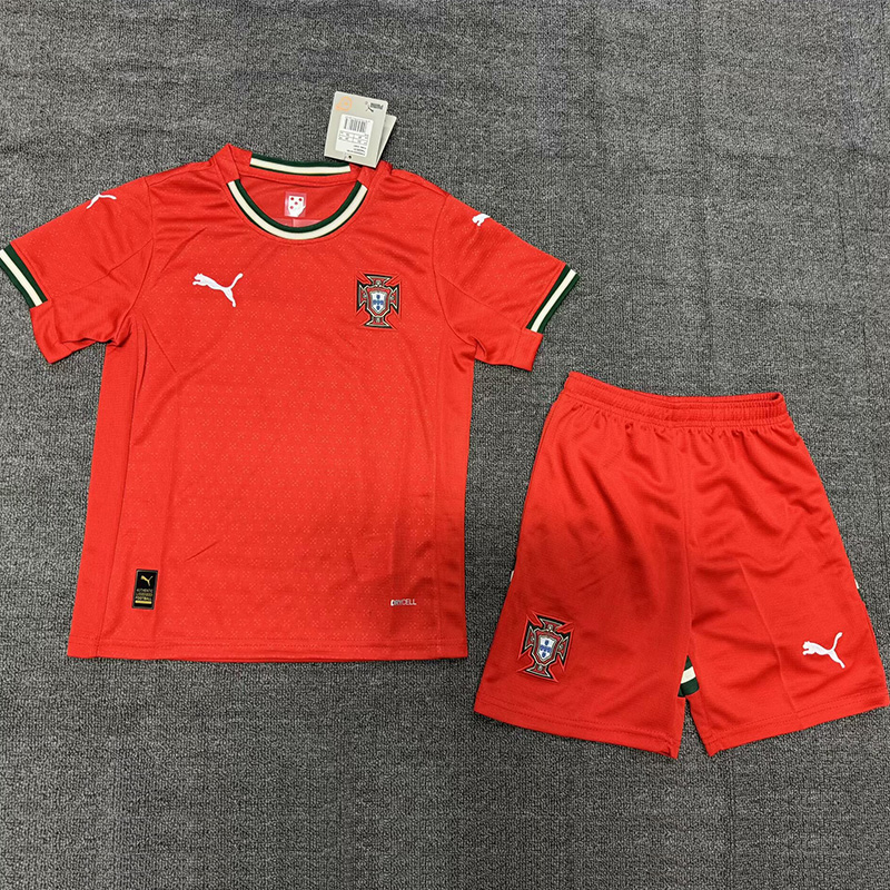 25-26 Portugal Home Kids Soccer Jersey *PM