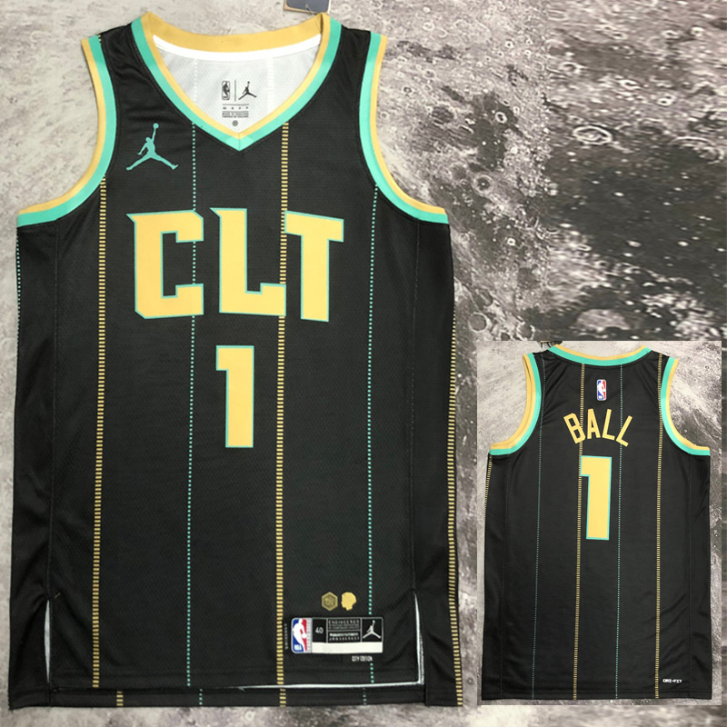 22-23 HORNETS BALL #1 Black City Edition Top Qu...