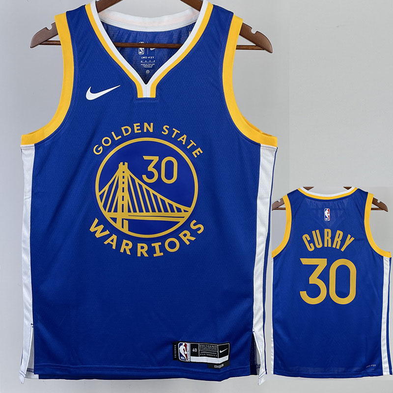 22-23 WARRIORS CURRY #30 Blue Top Quality Hot P...