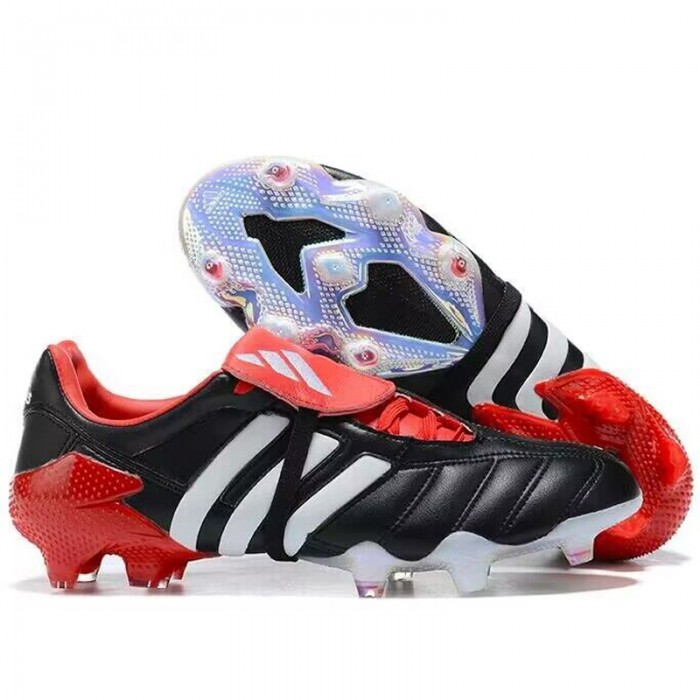 PREDATOR ACCURACY+ FG BOOTS Soccer Shoes-Black/White-6088684