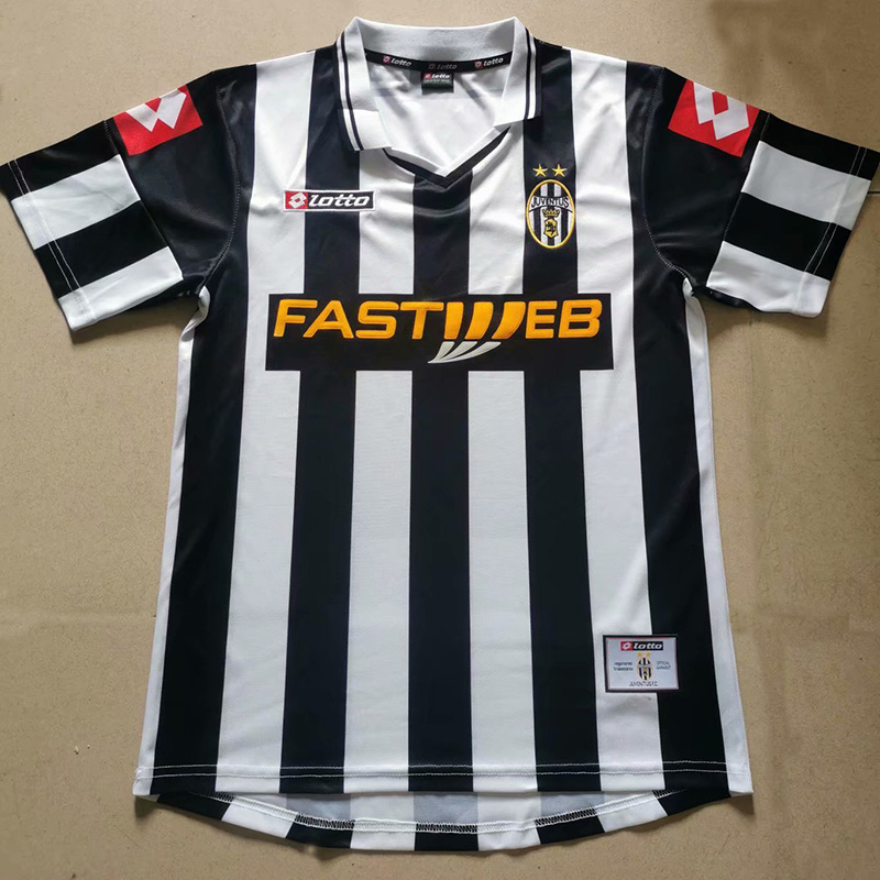 2001-2002 JUV Home Retro Soccer Jersey