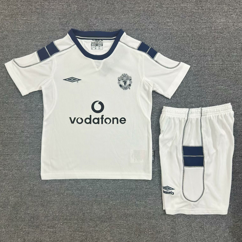 2000-2001 Man Utd Away Kids Retro Soccer Jersey