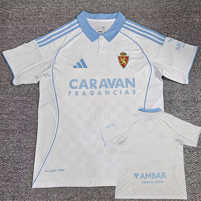25-26 Zaragoza Home Fans Soccer Jersey
