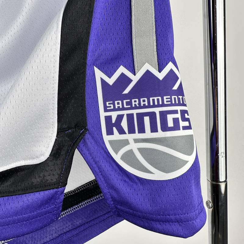 23-24 Kings White Home Top Quality NBA Pants