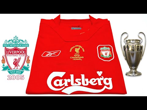 2005 LIV Red Champions Retro Soccer Jersey