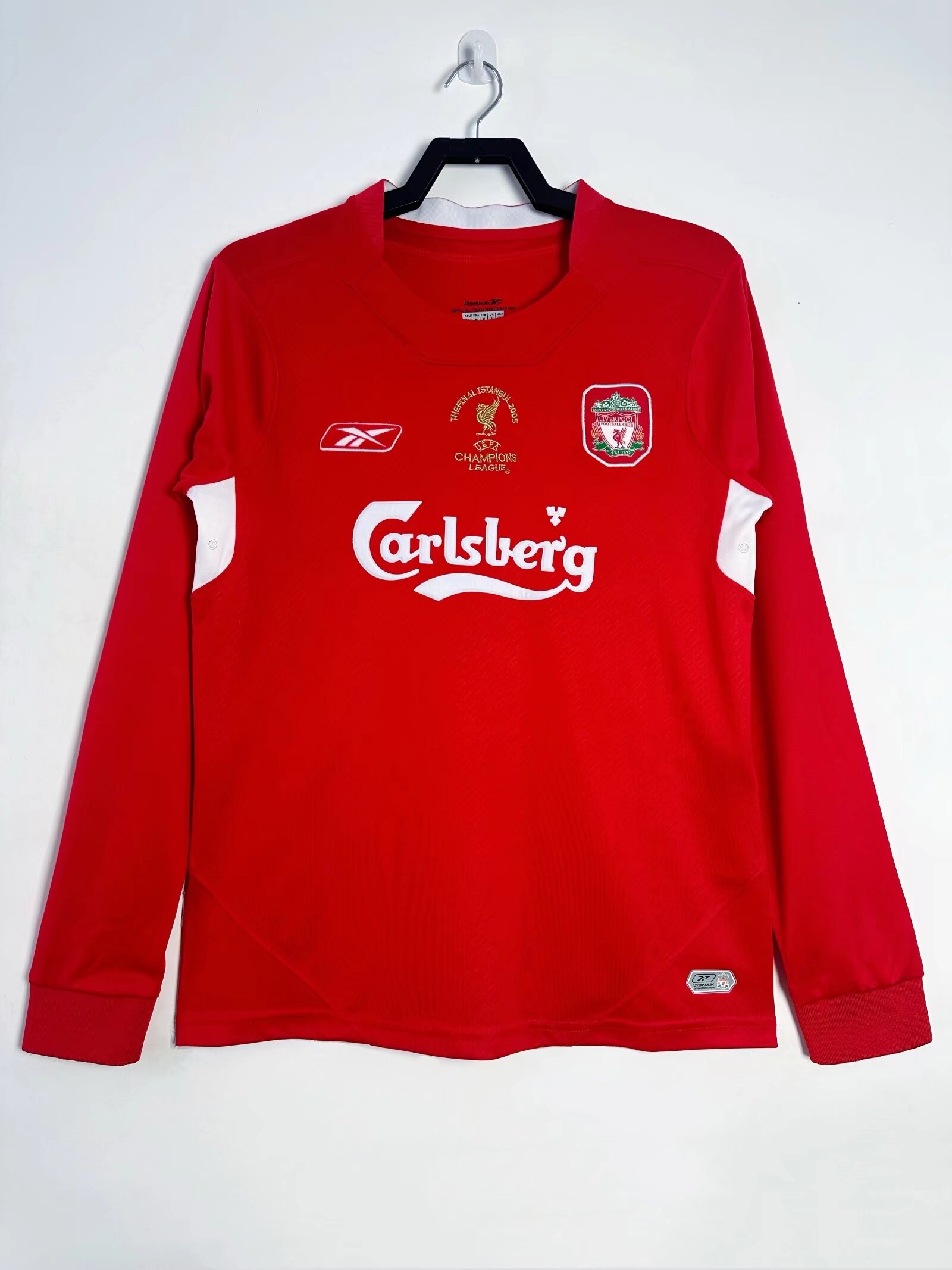 2004-2005 LIV HOME  Long Sleeve Retro Soccer Jersey