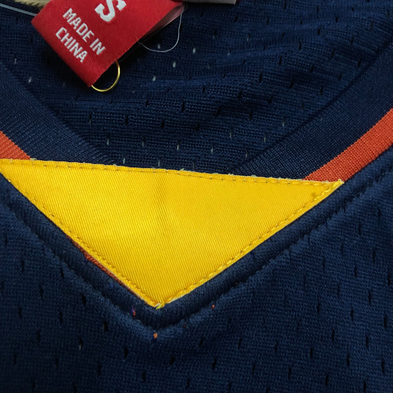 2010 WARRIORS CURRY #30 Navy blue Retro Top Qua...