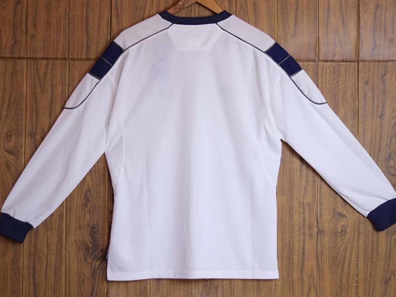 1999-2000 Man Utd White Away Long Sleeve Retro ...