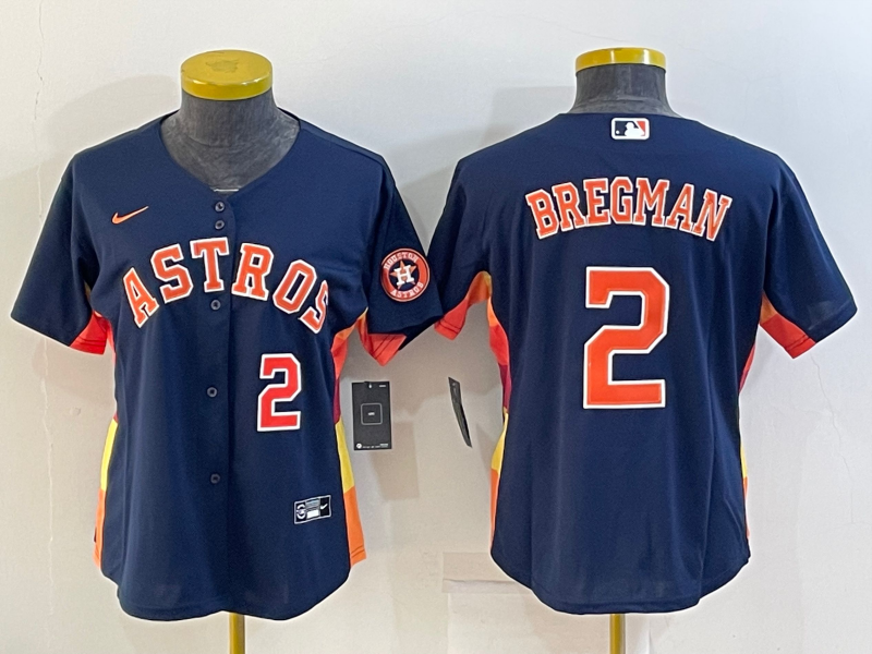 Houston Astros Women's baseball jersey BREGMAN 2 fans edition