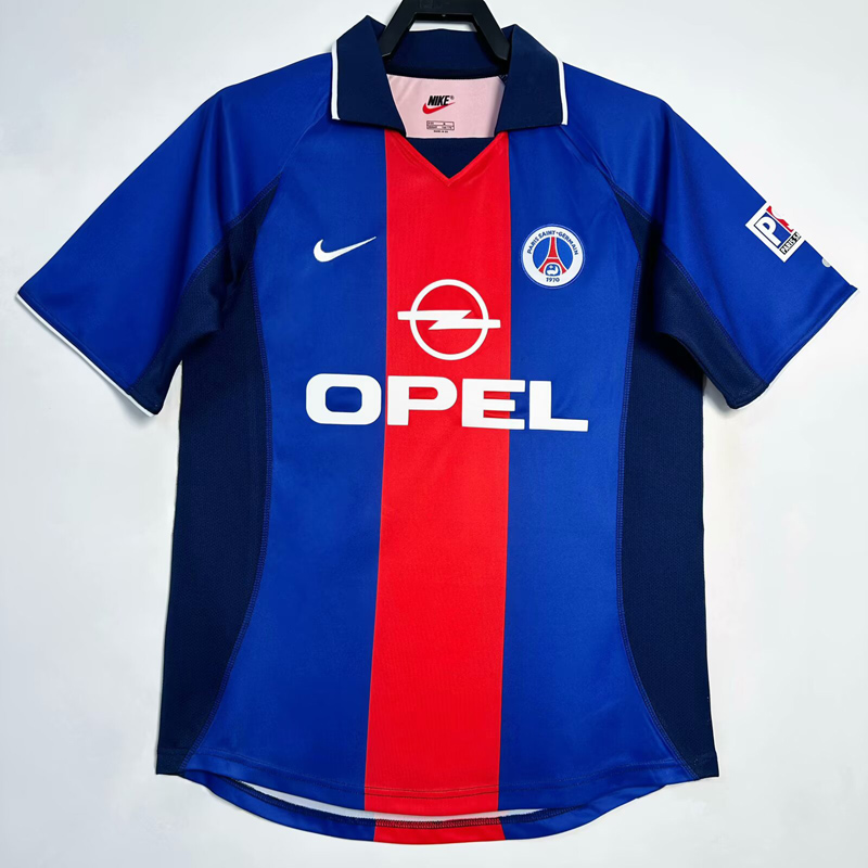 2000-2001 PSG Paris Home Retro Soccer Jersey