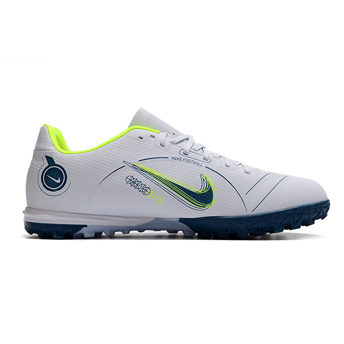 Vapor 14 Academy TF Soccer Shoes-White/Navy Blue-8849604