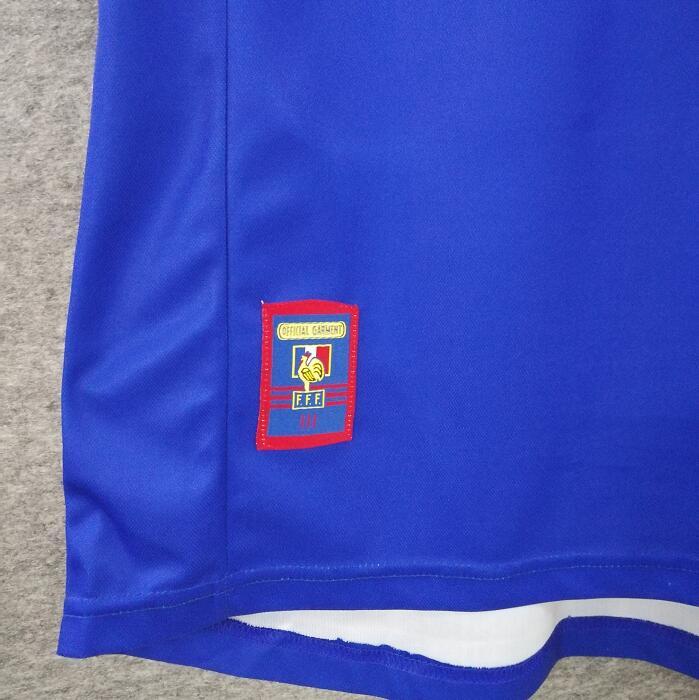 1998 ZIDANE #10 France Home Retro Soccer Jersey...