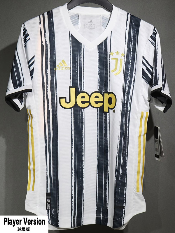 2020-2021 JUV Home Player Version 球员 Retro Soccer Jersey