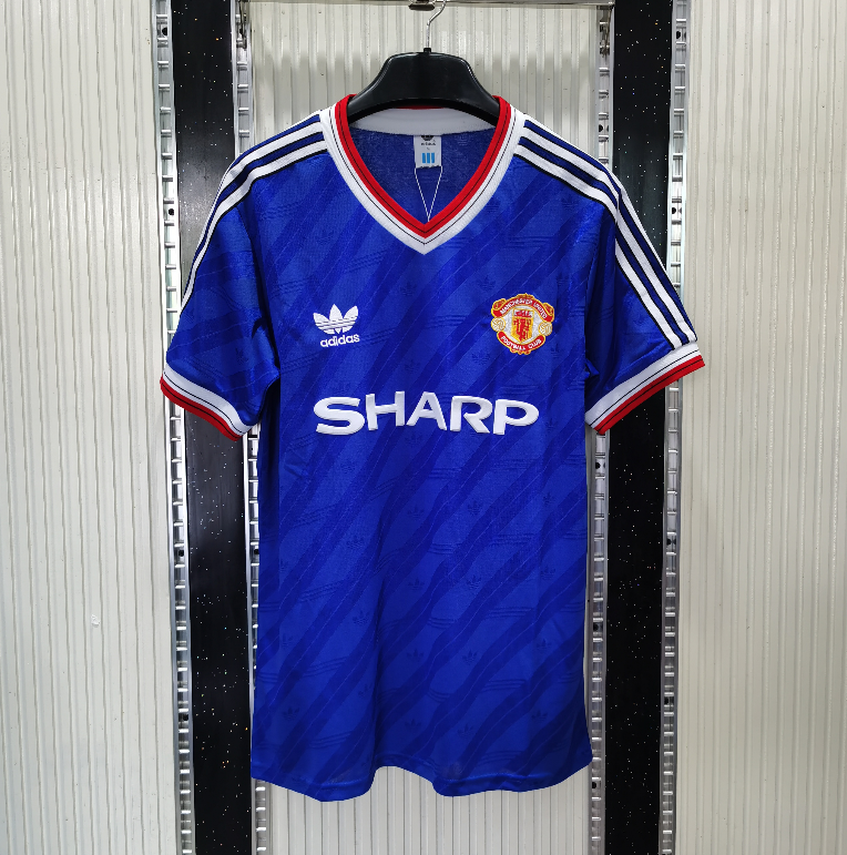 1986 Man Utd AWAY Retro Soccer Jersey