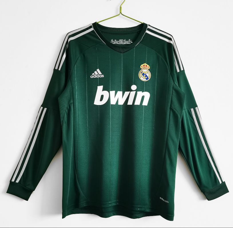 2012-2013 RMA AWAY Long sleeve Retro Soccer Jersey