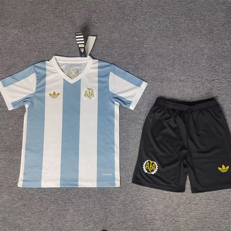 24-25 Argentina 50th Anniversary Kids Soccer Jersey