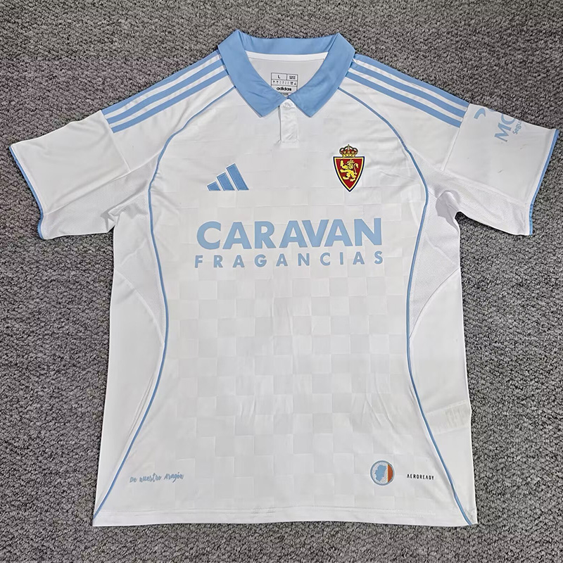 25-26 Zaragoza Home Fans Soccer Jersey