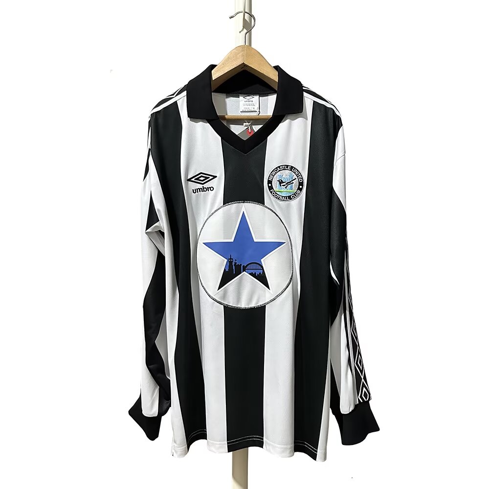 1991/1993  Newcastle United Home Long Sleeves Retro  1:1 Quality Soccer Jersey