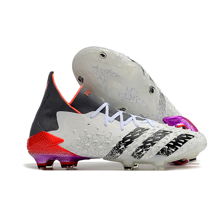 PREDATOR FREAK .1 FG High Soccer Shoes-White/Black-4550860
