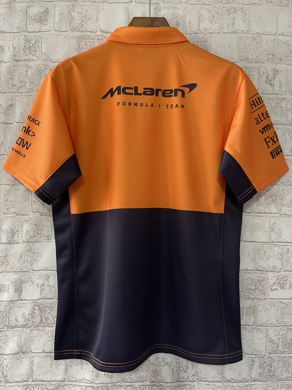 2024 McLaren Yellow  Polo Racing Suit (有领)