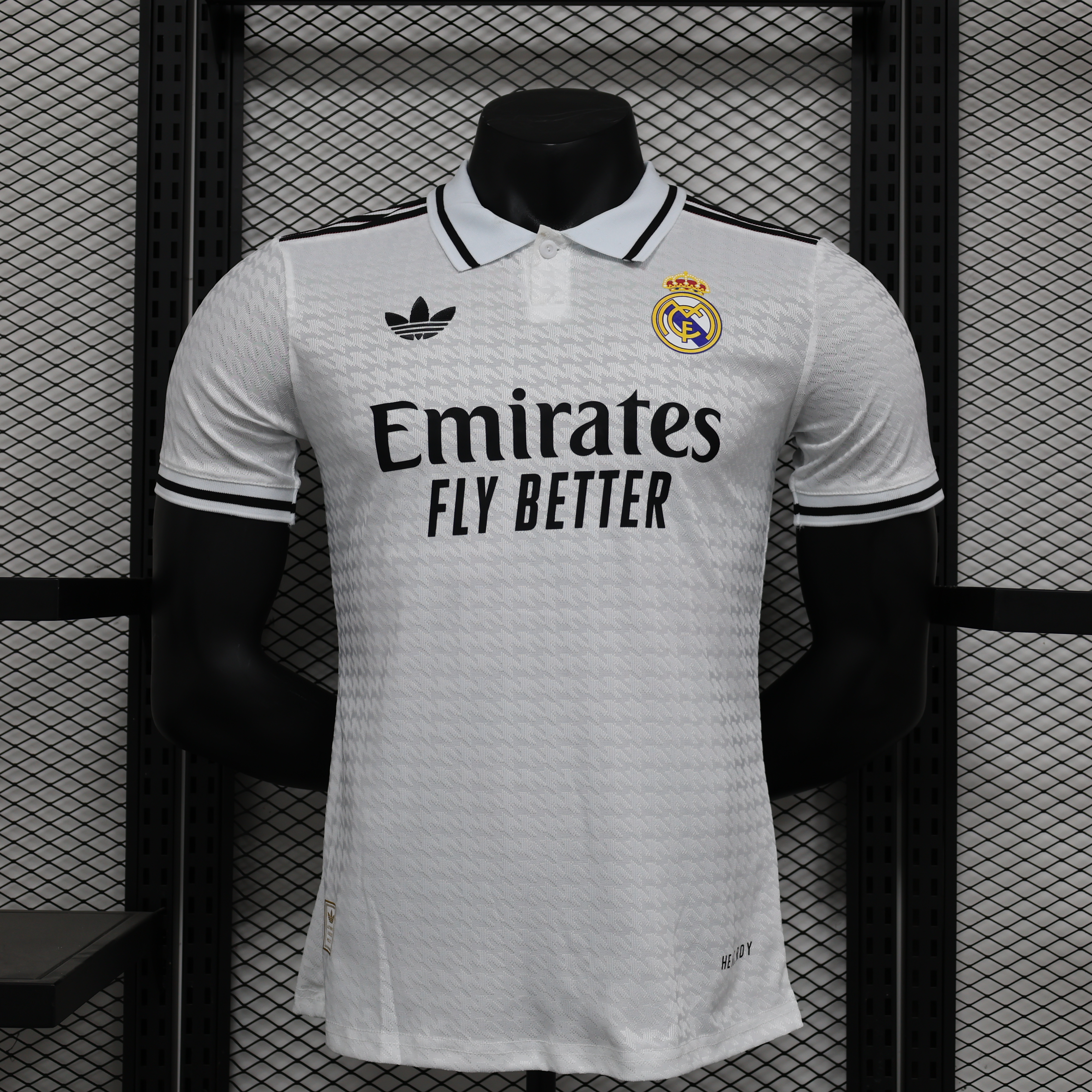24-25 RMA White Special Edition Player Version Soccer Jersey *三叶草翻领