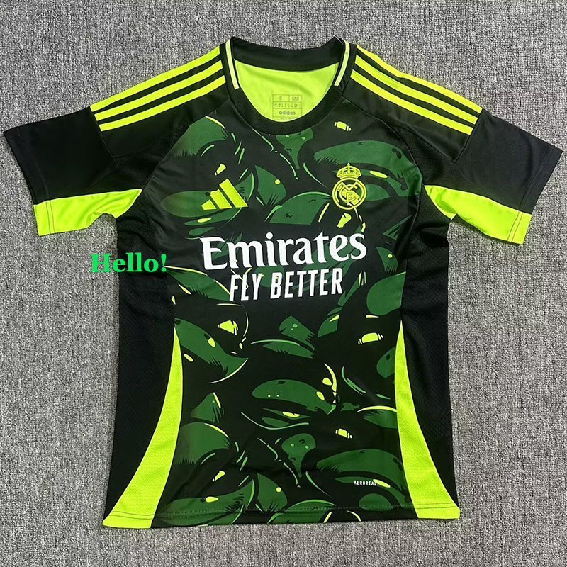 24-25 RMA Green Black Special Edition Fans Soccer Jersey