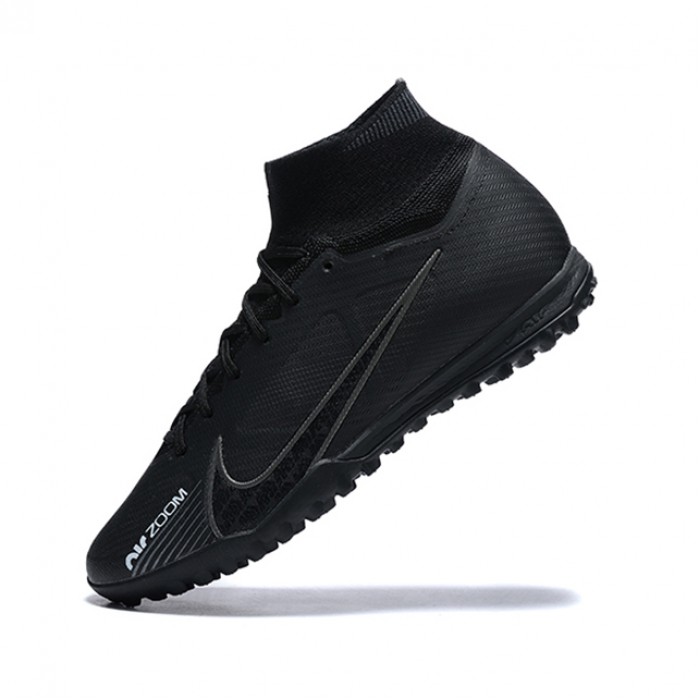 Superfly 8 Academy TF High Soccer Shoes-All Black-3684988