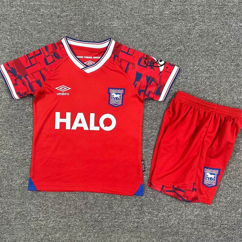 25-26 Ipswich Away Kids Soccer Jersey