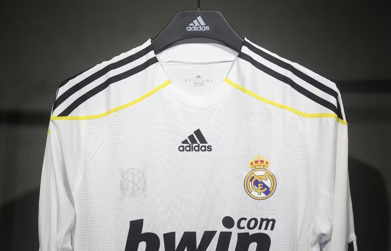 2009-2010 RMA Home Player Version 长袖球员 Long Sleeve Retro Soccer Jersey