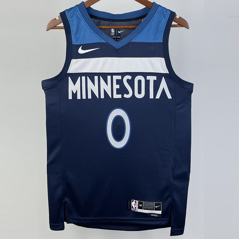 22-23 Timberwolves RUSSELL #0 Blue Top Quality ...