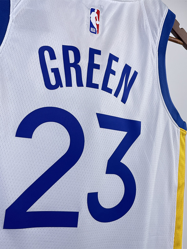22-23 WARRIORS GREEN #23 White Top Quality Hot ...