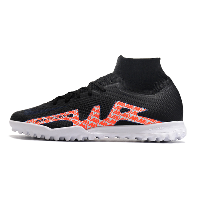 Air Zoom Mercurial Vapor XV Elite TF High Soccer Shoes-Black/Red-5658069