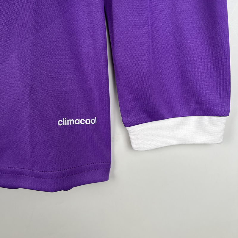 2016-2017 RMA Away Long Sleeve Retro Soccer Jer...