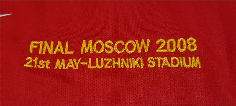 2007-2008 Man Utd home Red Retro soccer jersey