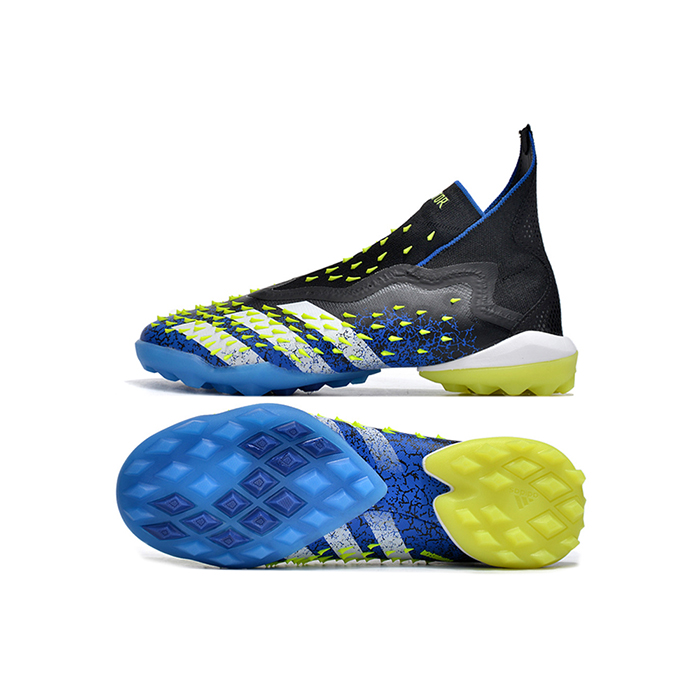 PREDATOR FREAK .1 TF High Soccer Shoes-Black/Blue-1597358