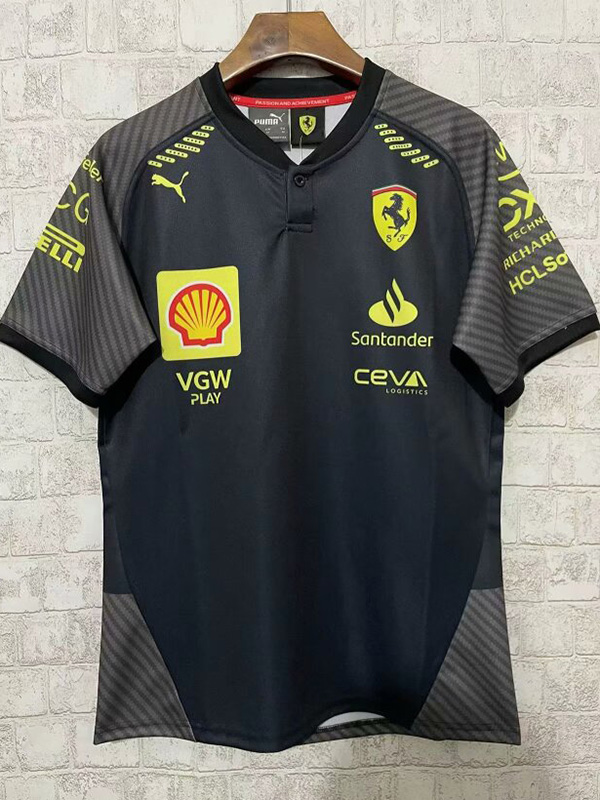 2024 F1 Ferrari Black Racing Suit