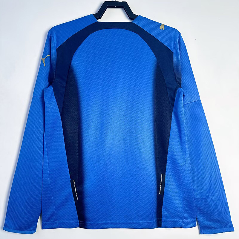 2006 Italy Home Long Sleeve Retro Soccer Jersey (长袖)