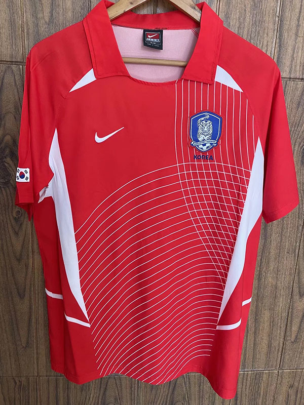 2002 Korea Home Retro Soccer Jersey