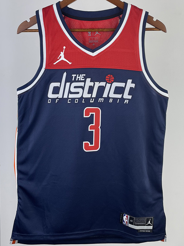 22-23 Wizards BEAL #3 Royal Blue Top Quality Ho...