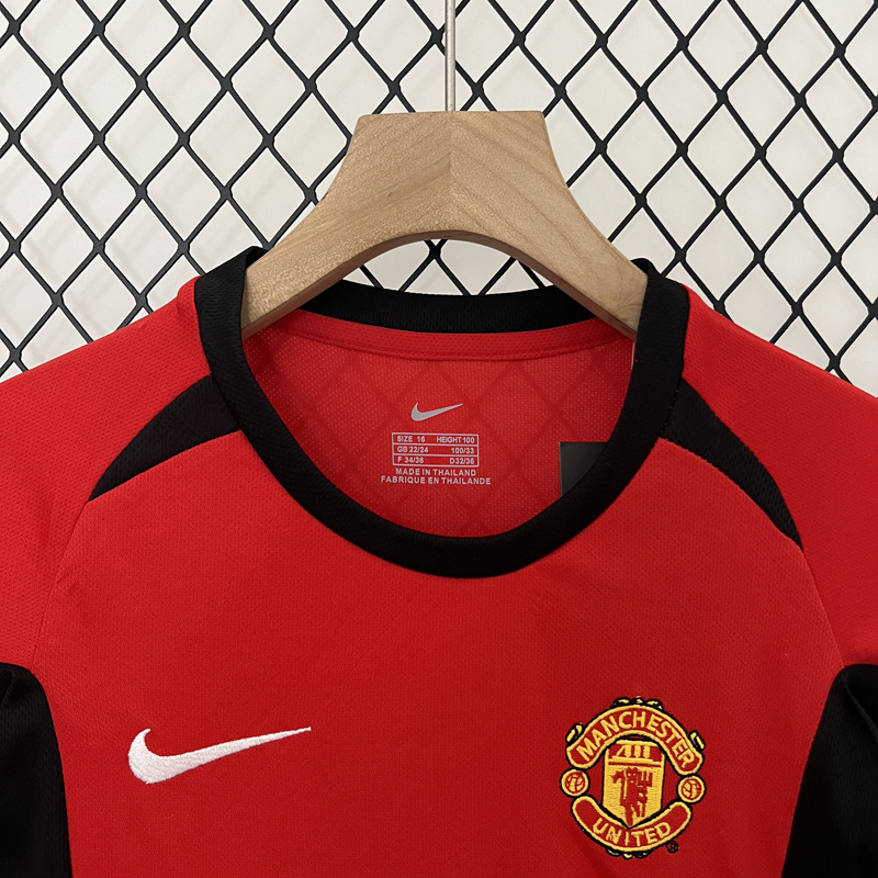 2002-2004 Man Utd Home Kids Retro Soccer Jersey