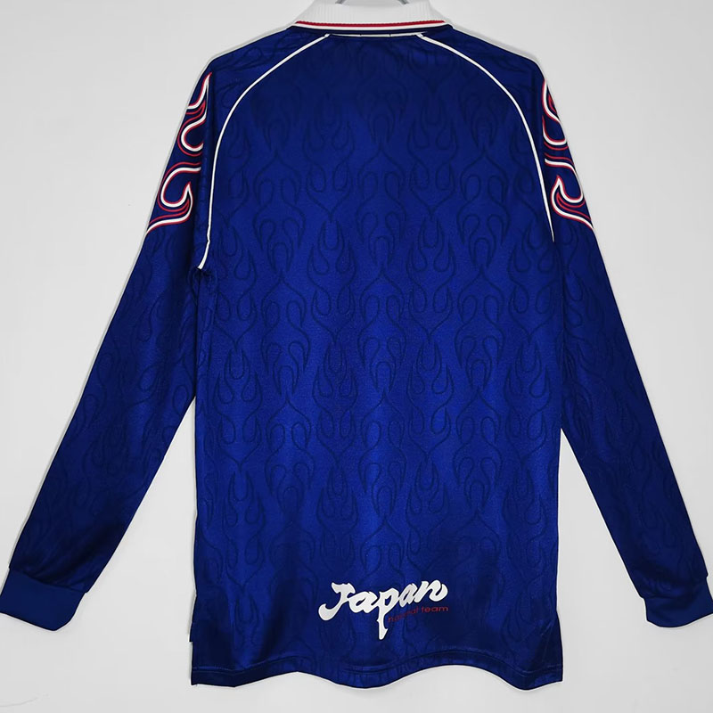 1998 Japan Home Long Sleeve Retro Soccer Jersey...