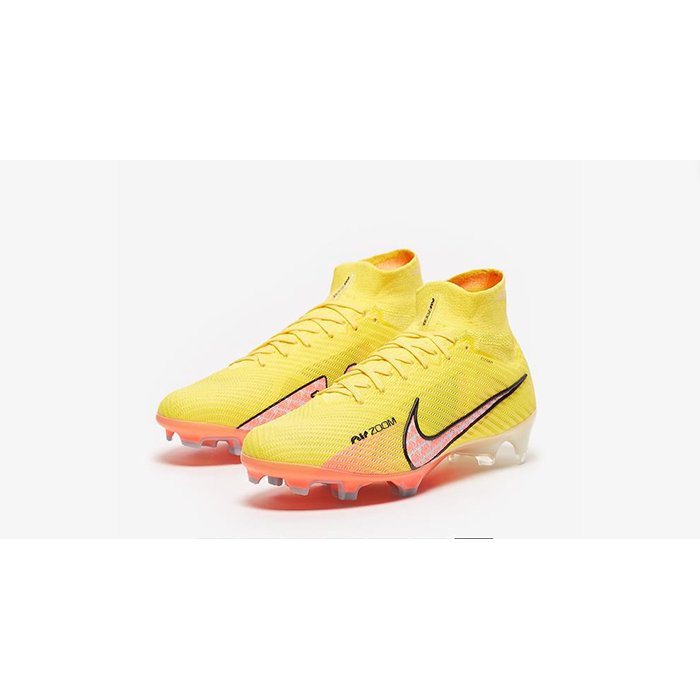 Air Zoom Mercurial Superfly IX Elite FG High Soccer Shoes-Yellow/Pink-3834191