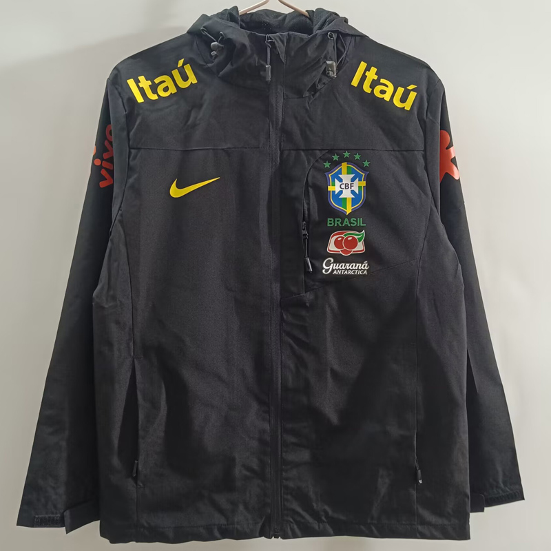 25-26 Brazil Black Windbreaker