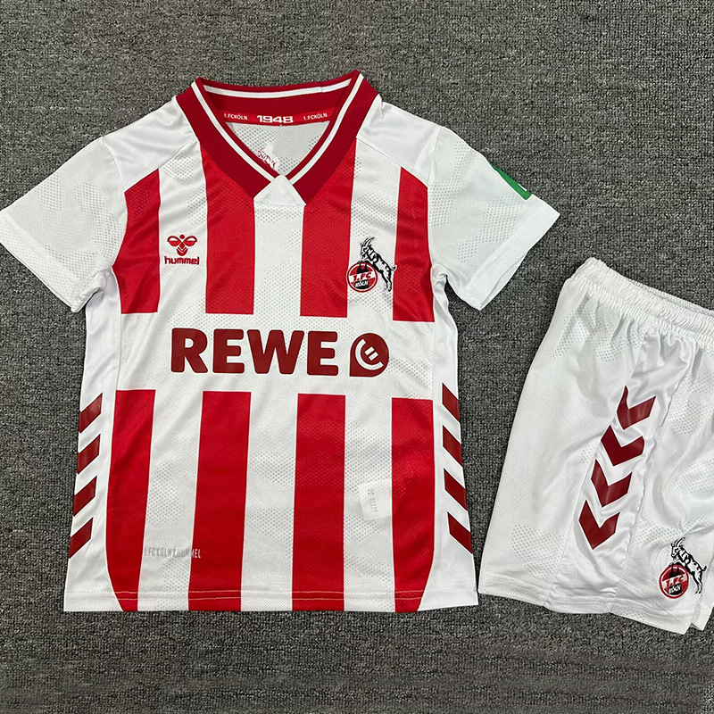 25-26 Koln Home Kids Soccer Jersey