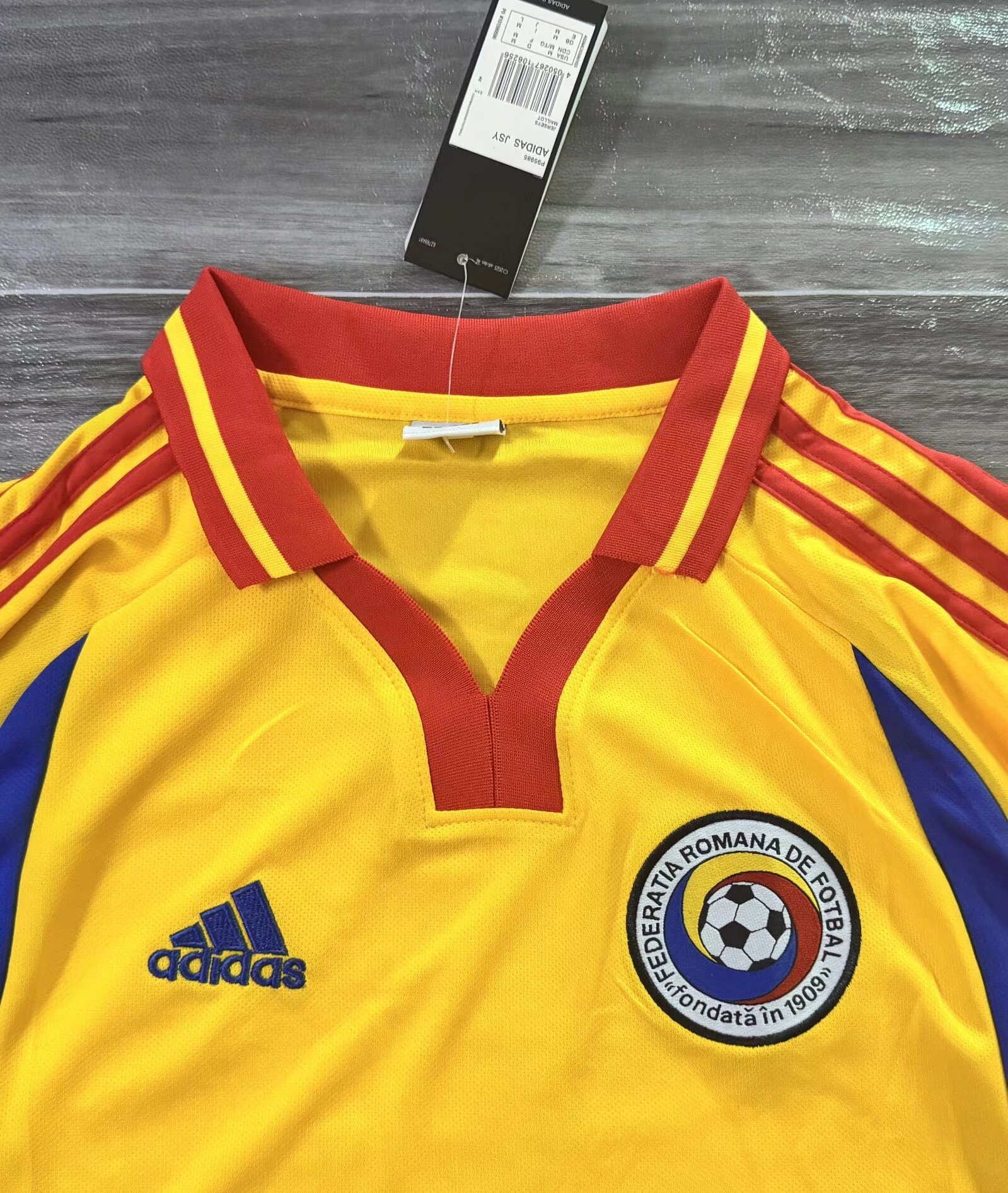 2000 Romania Yellow Retro Soccer Jersey