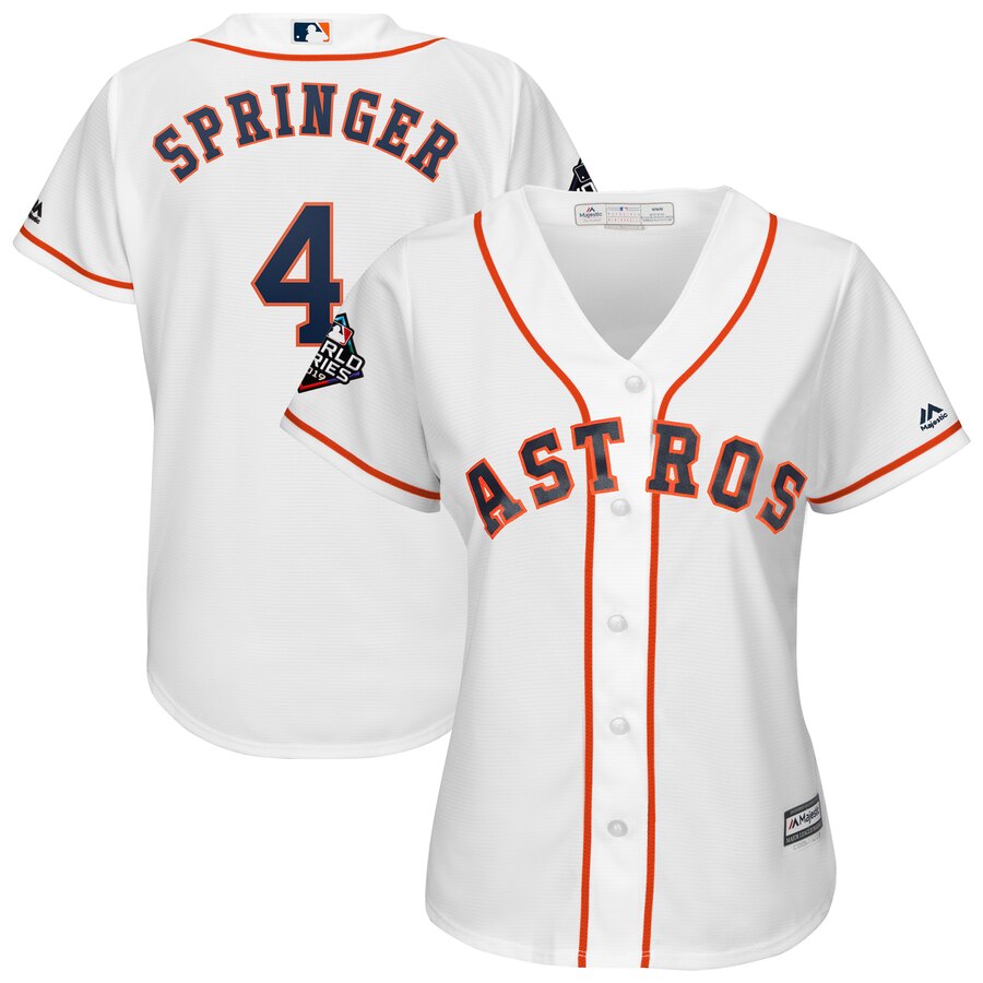 Houston Astros Women's baseball jersey SPRINGER 4