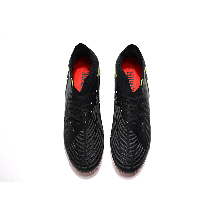 Predator Edge Geometric.1 FG High Soccer Shoes-Black/Green-9472962